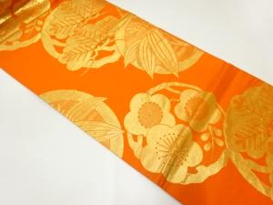 松竹梅丸文織出し丸帯